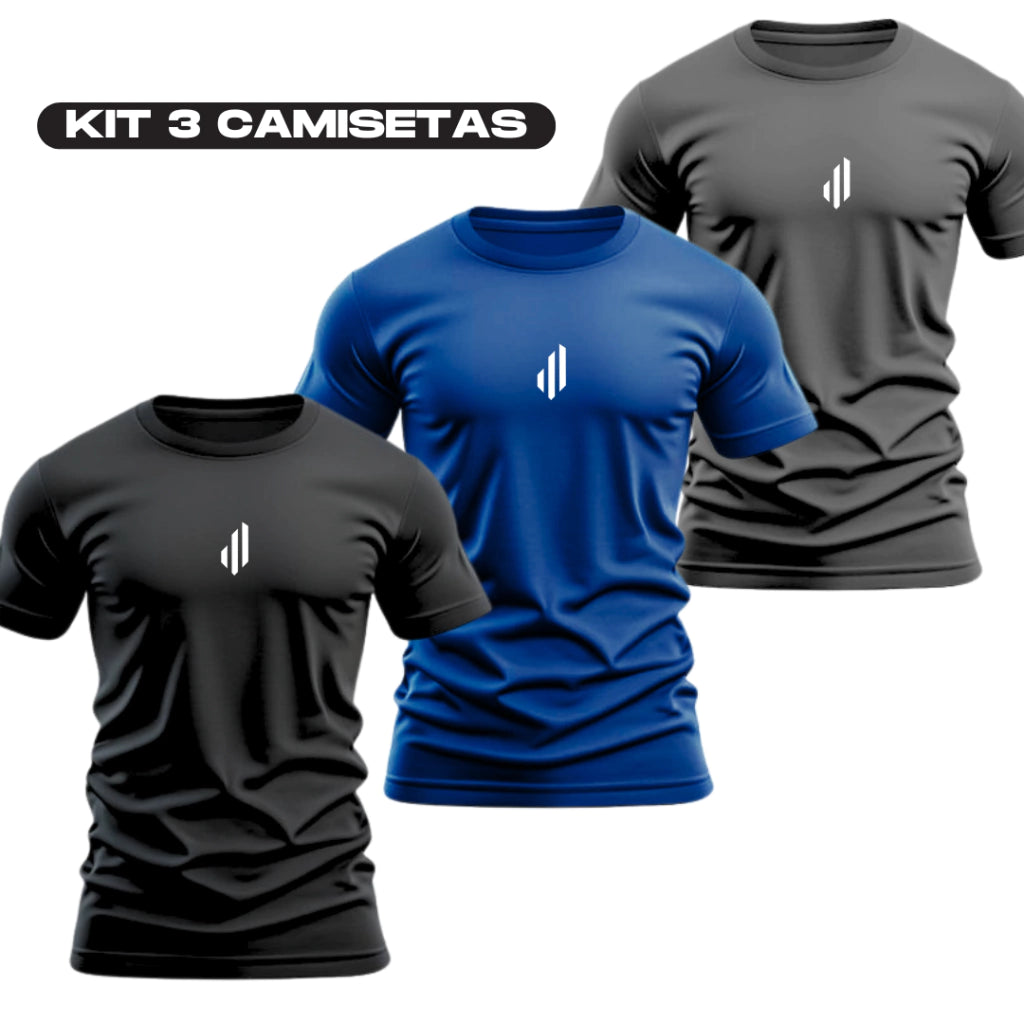 Kit 03 Camisetas Dry