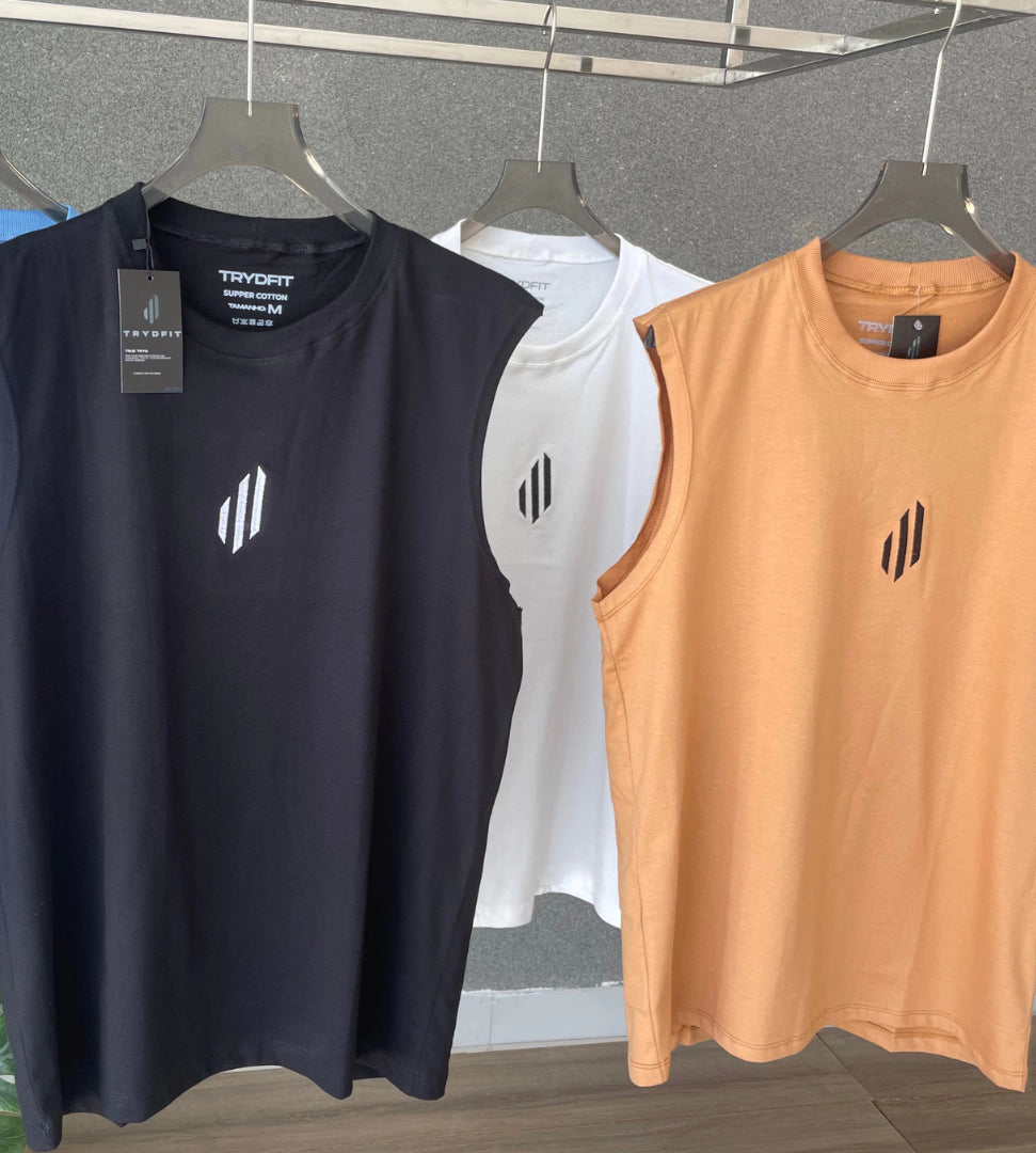 Kit Promocional 03 Regatas Algodão Premium