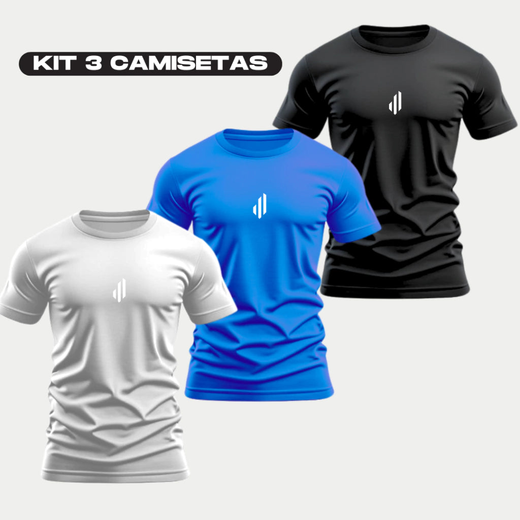 Kit 03 Camisetas Dry